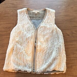 Burning Torch Faux Fur Vest
